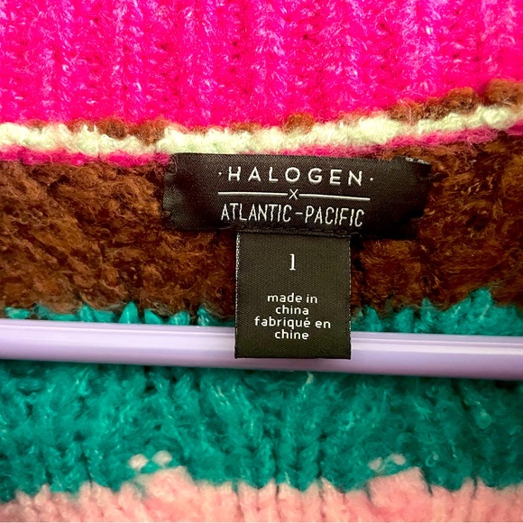 Halogen x Pacific Atlantic Knit Sweater Large Pre-owned - Picture 3 of 8